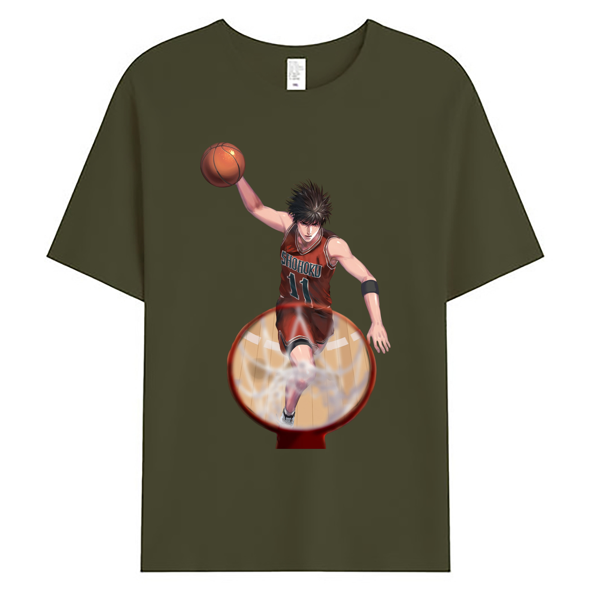 （画像用） SLAM DUNK／スラムダンク 綿100％ メンズ半袖Tシャツ｜肌触りやわらか＆通気性